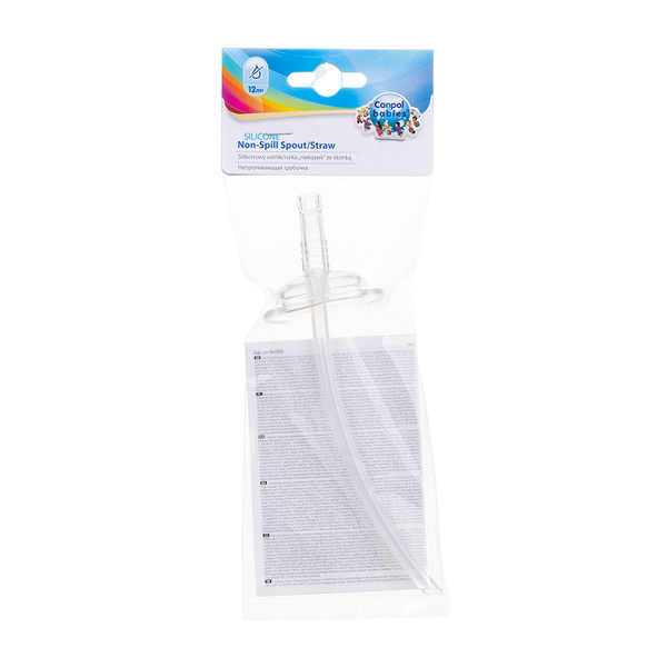 CANPOL BABIES - rurka silikonowa niekapek | 1szt.
