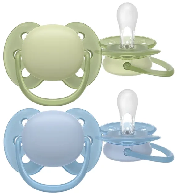 PHILIPS AVENT Ultra Soft - smoczek ortodontyczny 2 szt. | 0-6 m