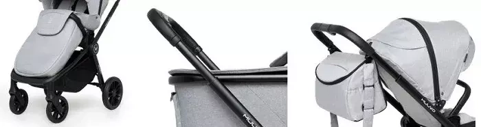 MUUVO Quick Basic - wózek wielofunkcyjny z gondolą XL, zestaw 2w1 | Carbon Graphite (+ ADAPTERY)