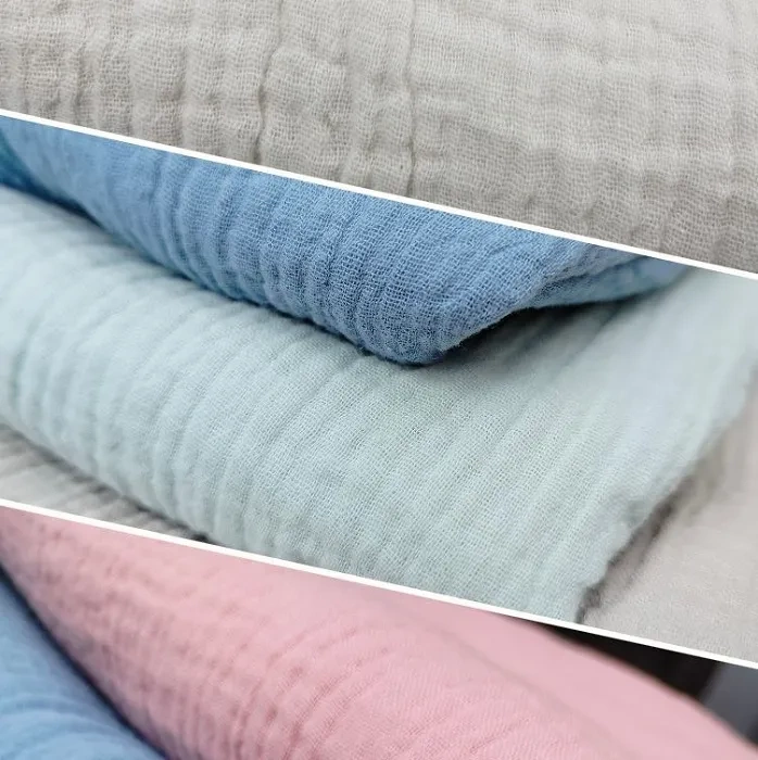 YOONCO - muślinowy komplet: kołderka 80x100 cm + poduszka 22x30 cm | Jeans