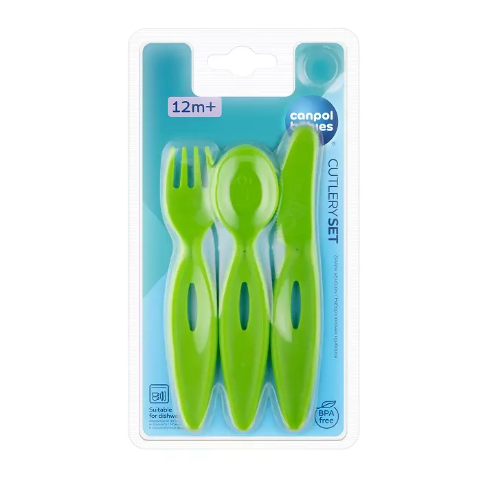 CANPOL BABIES - sztućce dla dzieci zestaw 12m+