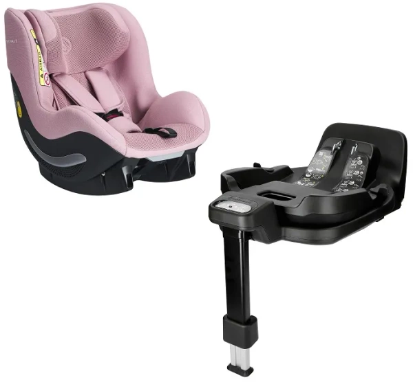 AVIONAUT Aerofix Airflow - fotelik samochodowy 0-18,5 kg + obrotowa baza IQ Orbit | Pink