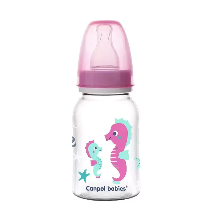 CANPOL BABIES - butelka wąska 120 ml | LOVE & SEA