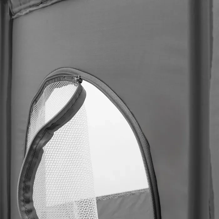 BABY MIX Simple - łóżeczko turystyczne 1-poziomowe | Szare