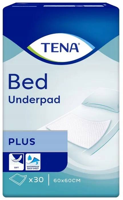 TENA Bed Secure Zone Plus - podkłady higieniczne 60 x 60 cm | 30 szt.