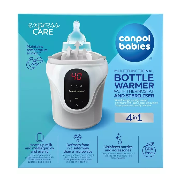 CANPOL BABIES - podgrzewacz i sterylizator do butelek 4w1 z termostatem