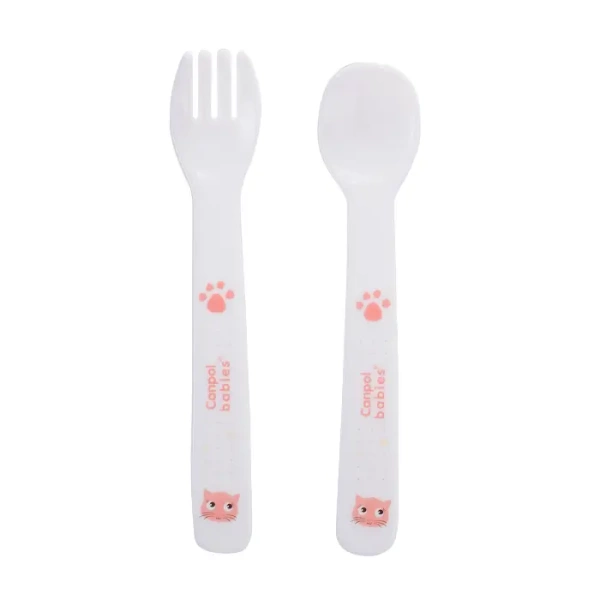 CANPOL BABIES - zestaw stołowy CUTE ANIMALS | różowy