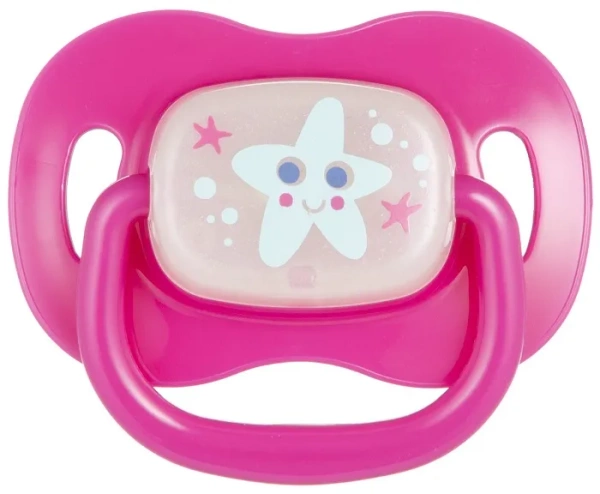CANPOL BABIES Love & Sea - smoczek uspokajający silikon 0-6 m okrągły | różowy