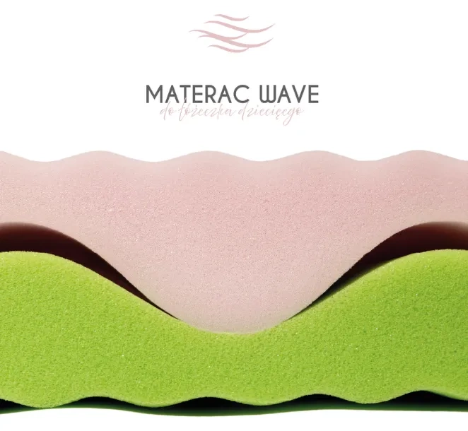 YOONCO - łóżeczko drewniane Timio z szufladą i barierką + materac Wave | Białe