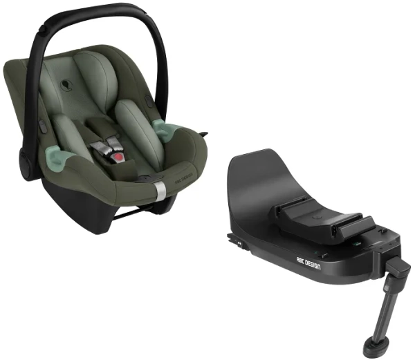 ABC DESIGN Tulip i-Size - fotelik samochodowy 0-13 kg + obrotowa baza Root | Sage