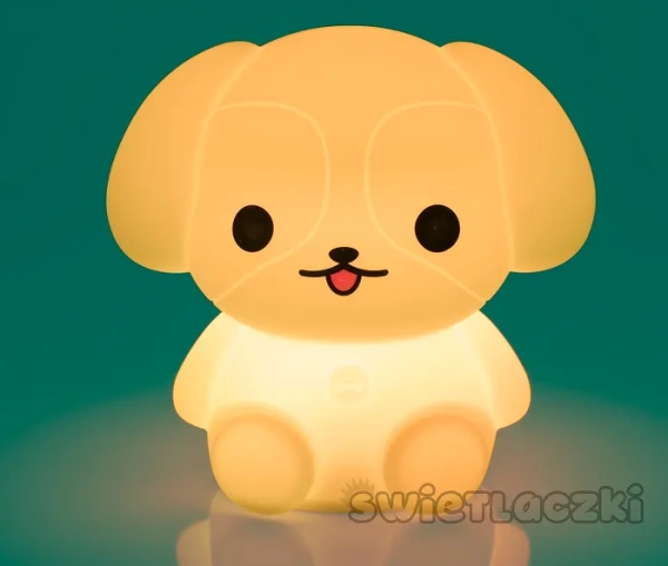 MESMED Świetlaczki - lampka silikonowa z pilotem | Piesełek