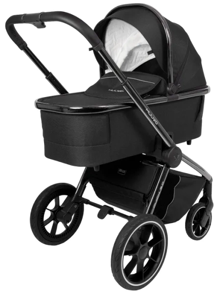 MUUVO Quick 3.0 Black Chrome - gondola XL do wózka | Jet Black