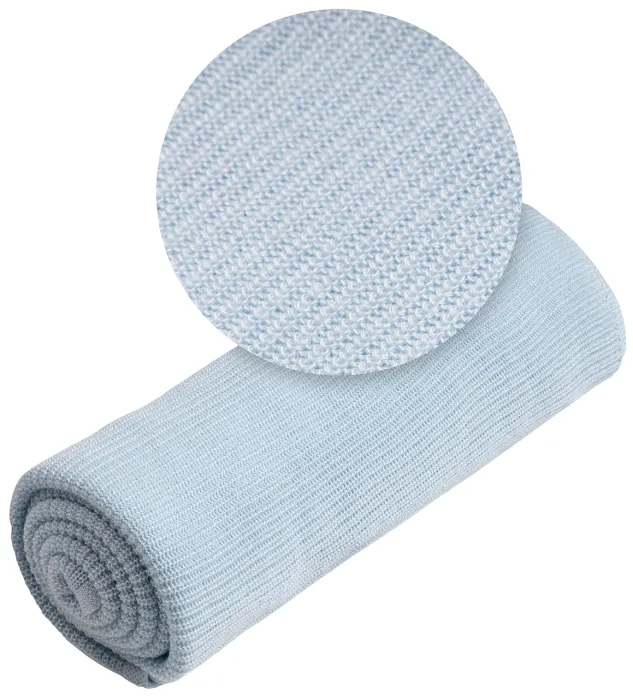 YOONCO Mgiełka - lekki kocyk bambusowy 80x100 cm | Gładki Niebieski