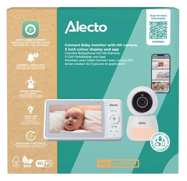 ALECTO DVM2060 - niania z kamerą Full HD, aplikacją i 5" ekranem