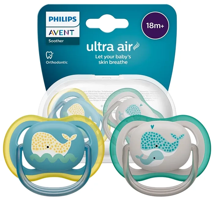 PHILIPS AVENT Ultra Air - smoczek ortodontyczny 2 szt. | 18 m+