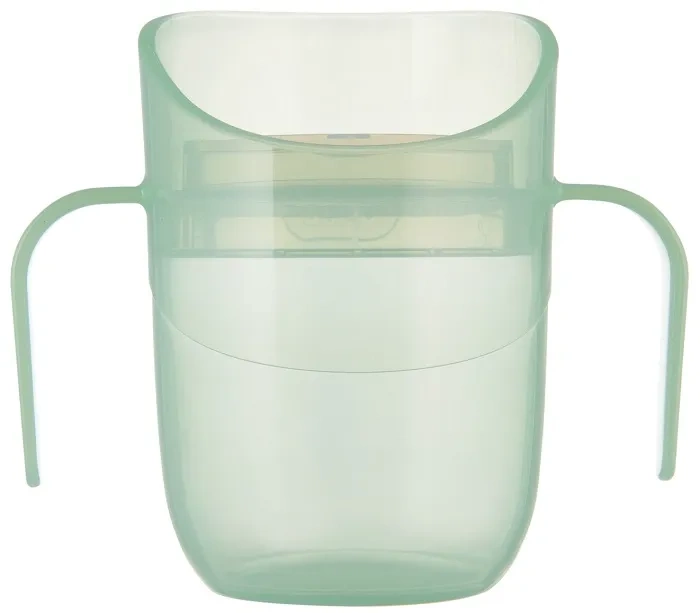 LOVI Genius - kubek treningowy z wkładką i uchwytami 150 ml | Pistachio