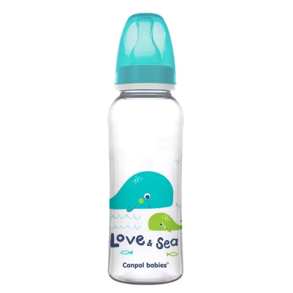 CANPOL BABIES - butelka wąska 250 ml | LOVE & SEA 