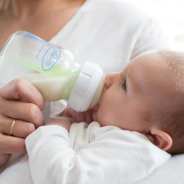 DR BROWN'S Options+ - antykolkowa, szeroka szklana butelka 150 ml, poziom 1 | 0 m+