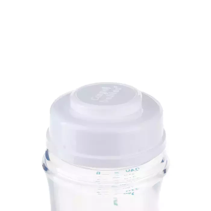 CANPOL BABIES - butelka szeroka antykolkowa 240 ml PP EasyStart | EXOTIC ANIMALS niebieska