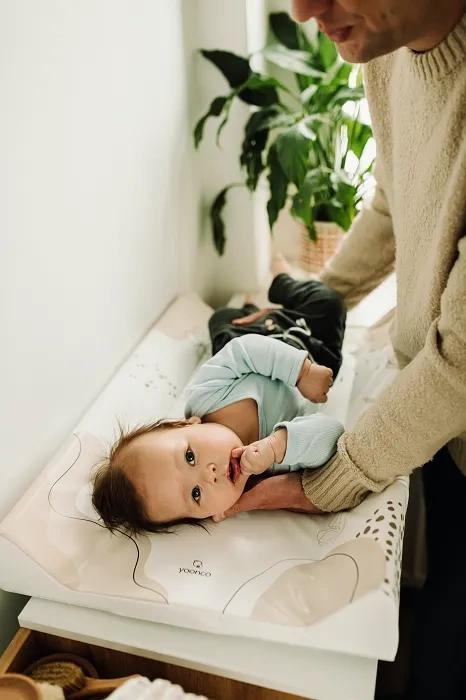 YOONCO - przewijak miękki, tapicerka 50x70 cm na komodę | Miś Sweet Dreams