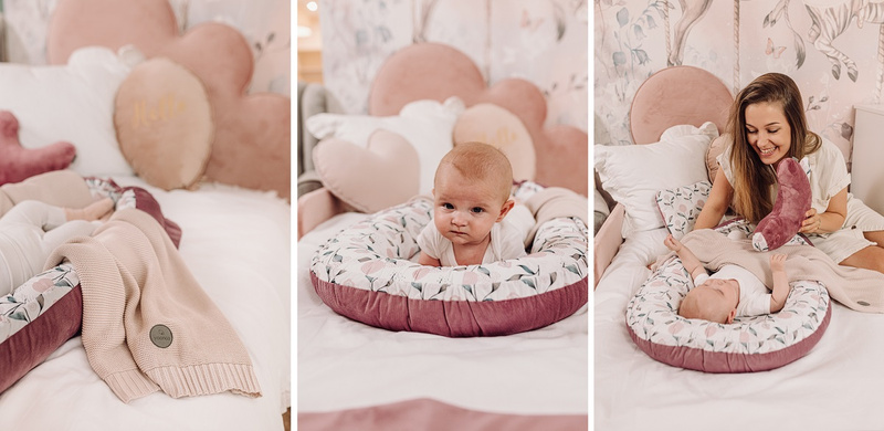 YOONCO - kokon niemowlęcy Standard 55x90 cm | Flower