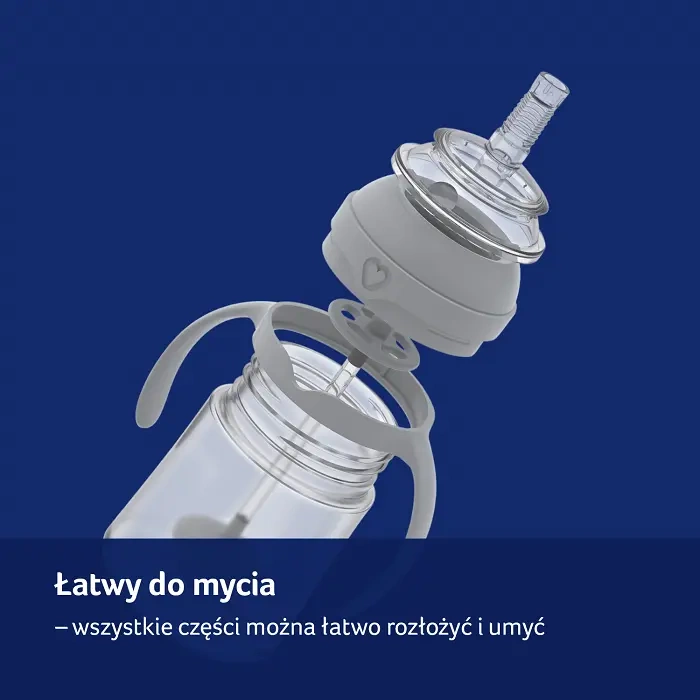 LOVI - pierwszy kubek ze słomką z odważnikiem 150 ml Brown | 6m+