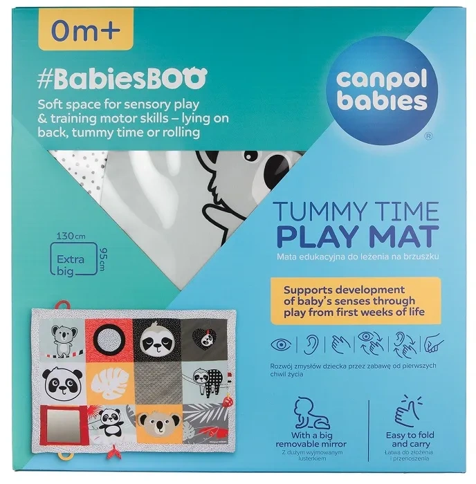 CANPOL BABIES Tummy Time - mata edukacyjna do leżenia na brzuszku | BabiesBoo