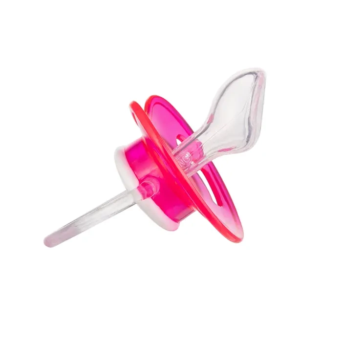 CANPOL BABIES - smoczek uspokajający silikon 6-18m anatomiczny z brokatem | LOVE&SEA 1szt.