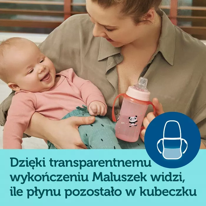 CANPOL BABIES - kubek treningowy silikon 120 ml PP EasyStart | EXOTIC ANIMALS zielony