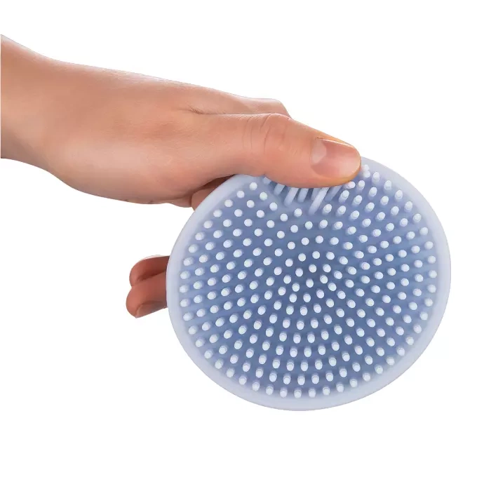 CANPOL BABIES - myjka silikonowa do kąpieli | niebieska