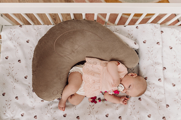 YOONCO - poduszka wielofunkcyjna duża Ptaszek | Forest Velvet