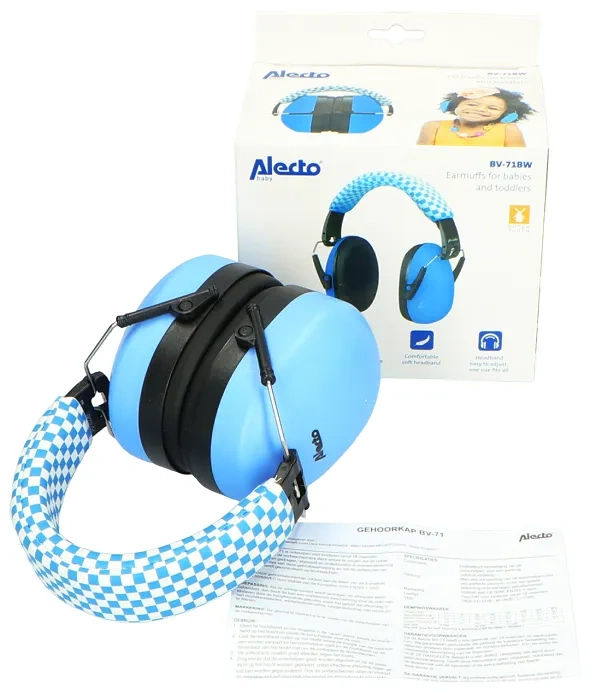 ALECTO BV-71 - słuchawki wygłuszające dla małych dzieci 18 m+ | Niebieskie