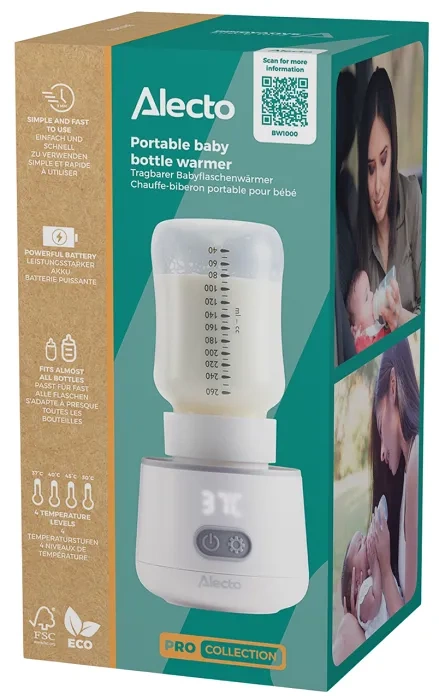 ALECTO BW1000 - przenośny, podróżny podgrzewacz do butelek