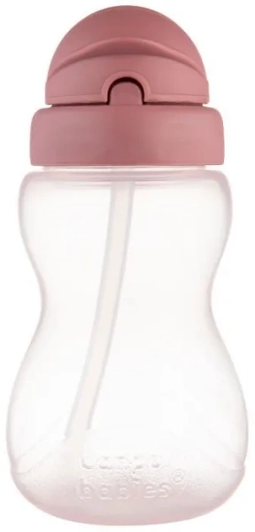 CANPOL BABIES - bidon ze składaną rurką silikonową 270 ml | Różowy
