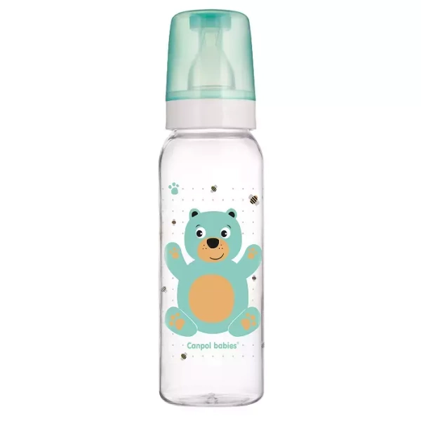 CANPOL BABIES - butelka wąska 250 ml | CUTE ANIMALS