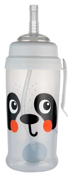 CANPOL BABIES BabiesBoo - bidon niekapek z rurką i odważnikiem 350 ml | Panda