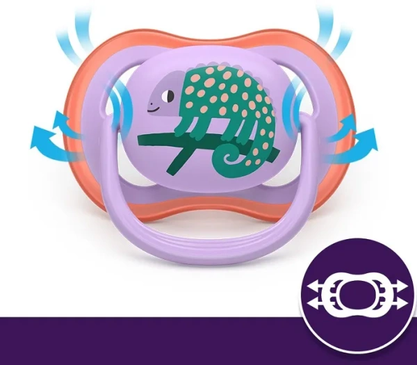 PHILIPS AVENT Ultra Air - smoczek ortodontyczny 2 szt. | 18 m+