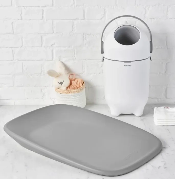 NATTOU Dropy - kosz na pieluchy 27 cm, 20 l | Biały