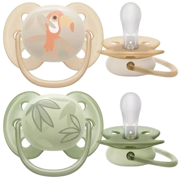 PHILIPS AVENT Ultra Soft - smoczek ortodontyczny 2 szt. | 0-6 m