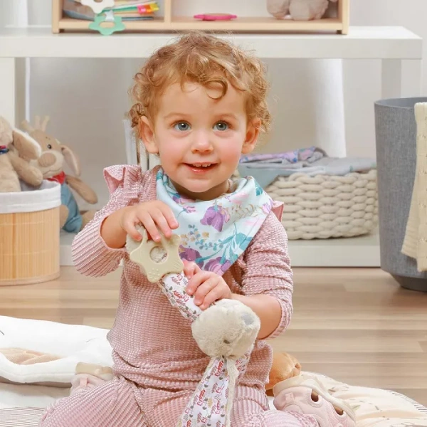 BABYONO - bawełniany śliniak apaszka 2 szt. | Floral