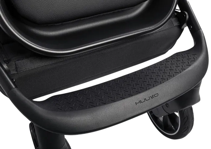 MUUVO Quick 3.0 Black Chrome - wózek wielofunkcyjny, zestaw 2w1 z gondolą XL | Pure Pink