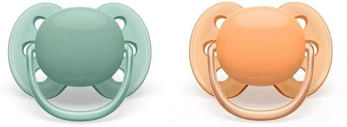 PHILIPS AVENT Ultra Soft - smoczek ortodontyczny 2 szt. | 0-6 m