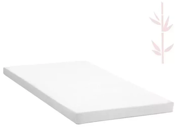 YOONCO - bambusowe prześcieradło do łóżeczka 120 x 60 cm | Białe