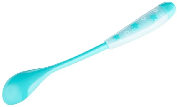 CANPOL BABIES - łyżeczka miękka z długim uchwytem | niebieska