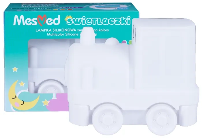 MESMED Świetlaczki - lampka silikonowa z pilotem | Lokomotywa