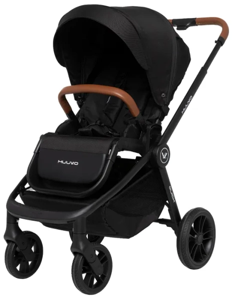 MUUVO Quick - wózek wielofunkcyjny, zestaw 2w1 z gondolą standard | Onyx Black