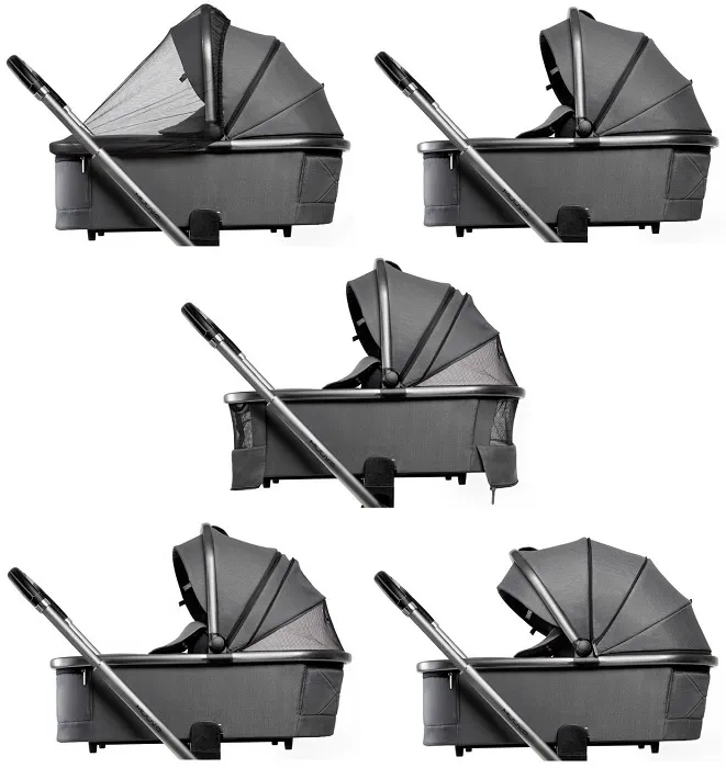 MUUVO Quick SE 2 - wózek wielofunkcyjny, zestaw 2w1 z gondolą Quick SE | Diamond Graphite (+ ADAPTERY)