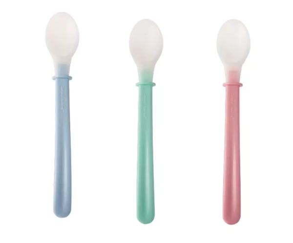 CANPOL BABIES - elastyczna łyżeczka z długim uchwytem | różowa