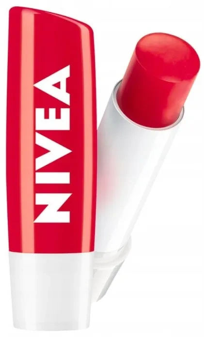 nivea pomadka strawberry shine
