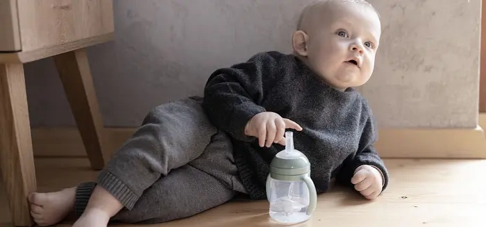 LOVI - pierwszy kubek ze słomką z odważnikiem 150 ml Harmony | 6m+